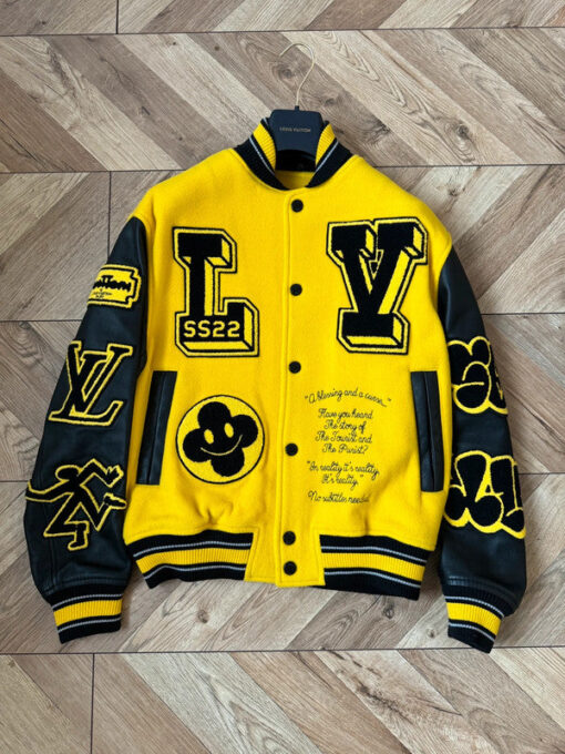 Louis Vuitton Varsity Jacket Yellow - Image 2