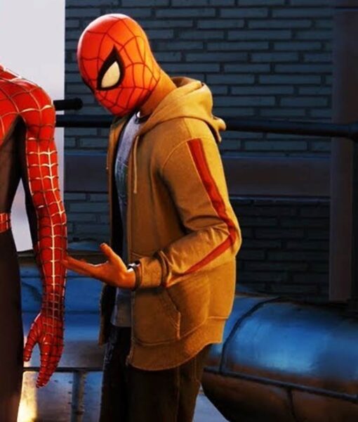 Spider-Man PS4 Miles Morales Brown Hoodie