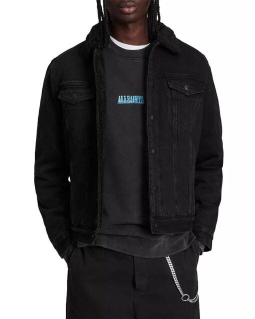 ALLSAINTS Alder Cotton Trucker Jacket