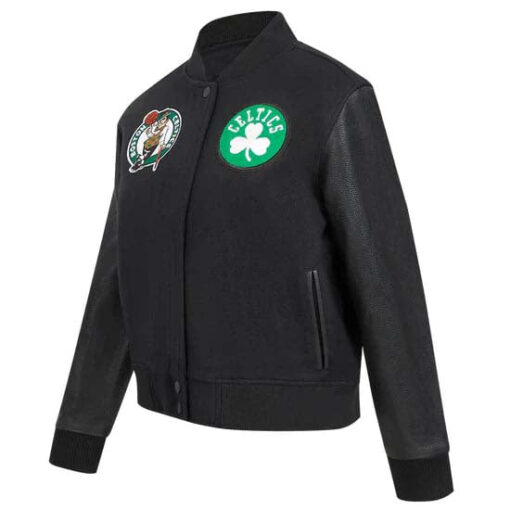 NBA BOSTON CELTICS CLASSIC WOOL WOMEN'S VARSITY JACKET - Image 4
