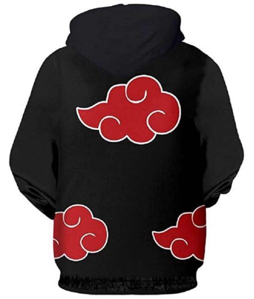 Naruto Akatsuki Black Hoodie - Image 2