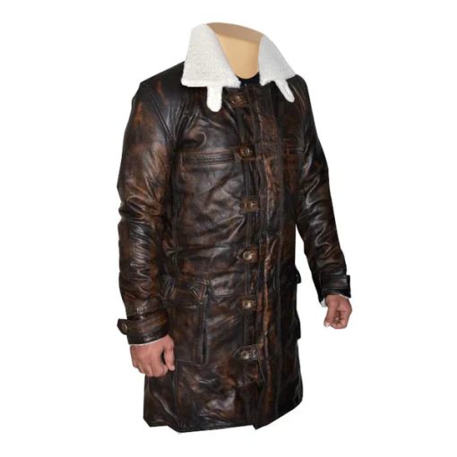 Dark Knight Rises Bane's Distressed Leather Coat - Image 2