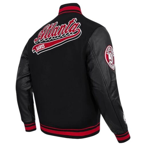 NBA ATLANTA HAWKS SCRIPT TAIL MEN'S RIB WOOL VARSITY - Image 3