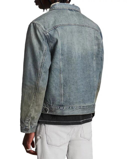 ALLSAINTS Frun Cotton Distressed Trucker Jacket - Image 2