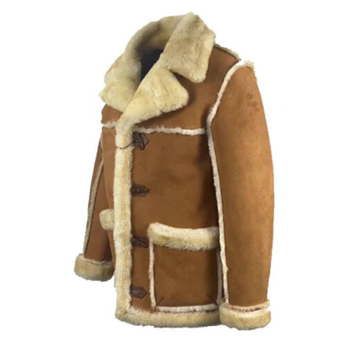 Roddy Piper Western Style Shearling Leather Coat - Image 2