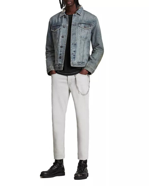 ALLSAINTS Frun Cotton Distressed Trucker Jacket - Image 3