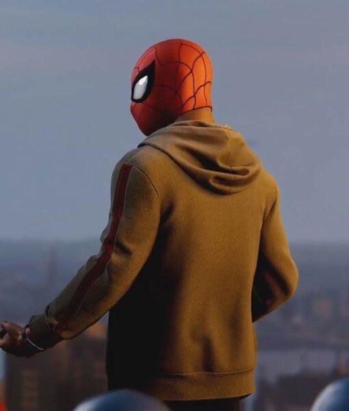 Spider-Man PS4 Miles Morales Brown Hoodie - Image 3