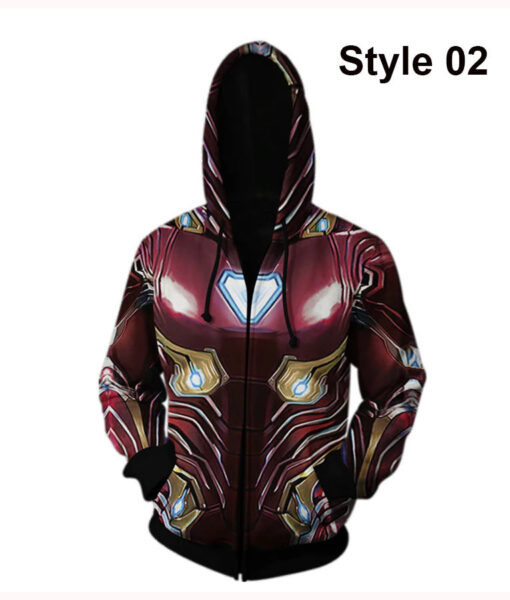 Avengers 4 Endgame Iron Man 3D Hoodie - Image 3