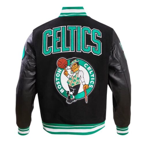 NBA BOSTON CELTICS RETRO CLASSIC MEN'S RIB WOOL VARSITY JACKET