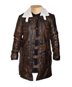 Dark Knight Rises Bane's Distressed Leather Coat
