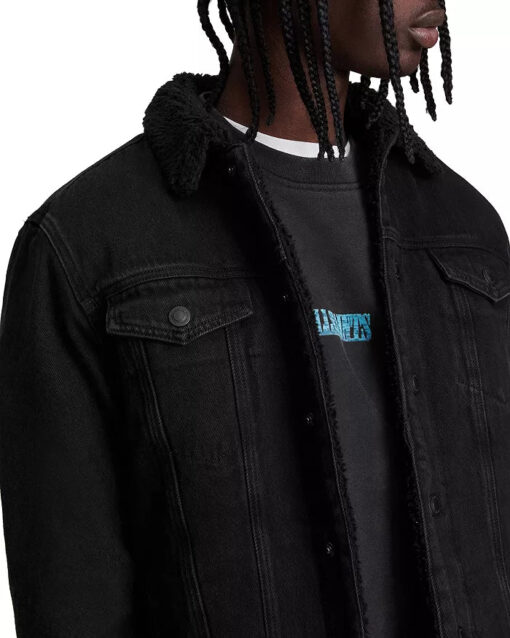 ALLSAINTS Alder Cotton Trucker Jacket - Image 3