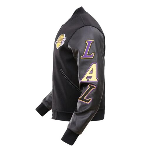 NBA LOS ANGELES LAKERS CLASSIC WOOL MEN'S VARSITY JACKET - Image 5