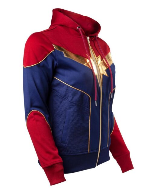 Carol Danvers Captain Marvel Red Hoodie - Image 3
