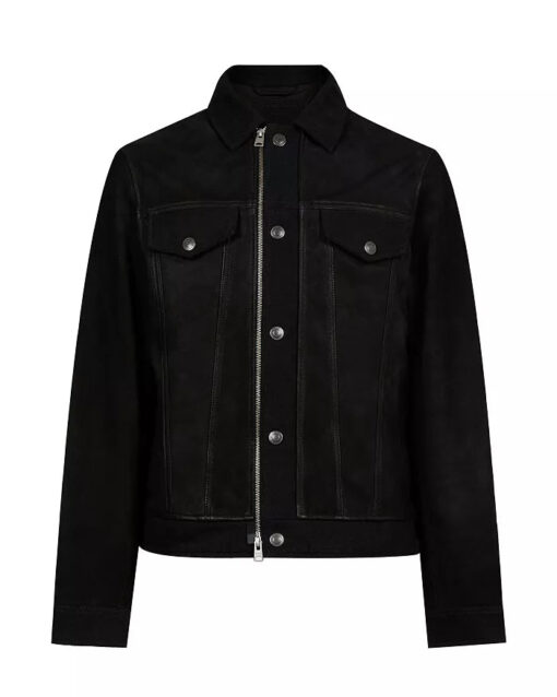 ALLSAINTS Ray Leather Trucker Jacket - Image 2
