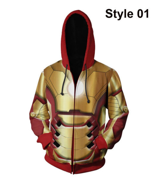Avengers 4 Endgame Iron Man 3D Hoodie