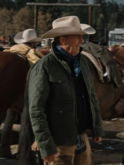Yellowstone John Dutton Quilted Jacket - Image 3
