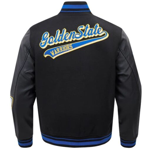 NBA GOLDEN STATE WARRIORS SCRIPT TAIL MEN'S RIB WOOL VARSITY