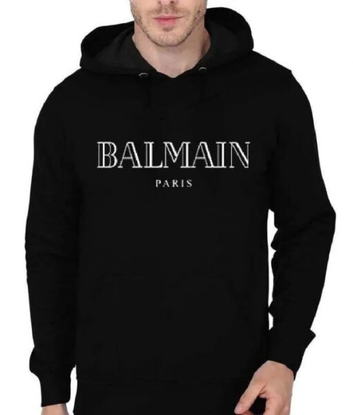 Balmain Paris Black Hoodie