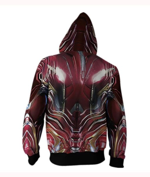 Avengers 4 Endgame Iron Man 3D Hoodie - Image 4