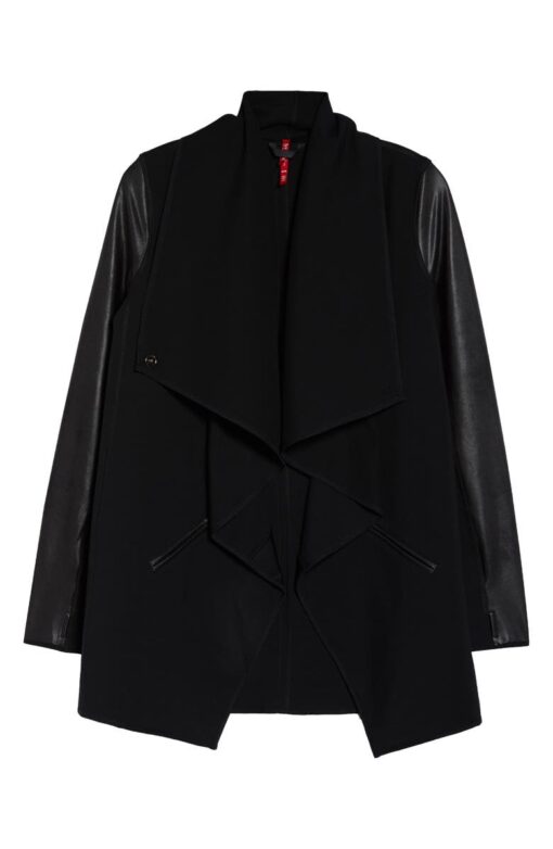 Faux Leather Convertible Jacket - Image 2