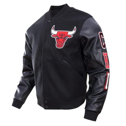 NBA CHICAGO BULLS CLASSIC WOOL MEN'S VARSITY JACKET - Image 4