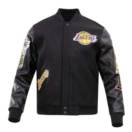 NBA LOS ANGELES LAKERS CLASSIC WOOL MEN'S VARSITY JACKET - Image 2