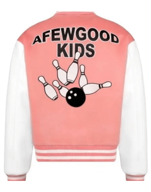 A Few Good Kids Strike Varsity Jacket Pink - Image 2