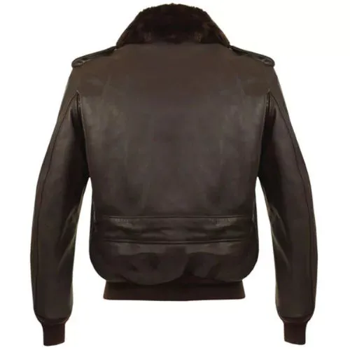 A2 Bomber Flight Genuine Real Leather Jacket - Image 2