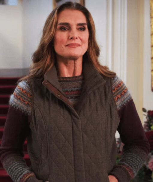 A Castle For Christmas Brown Vest