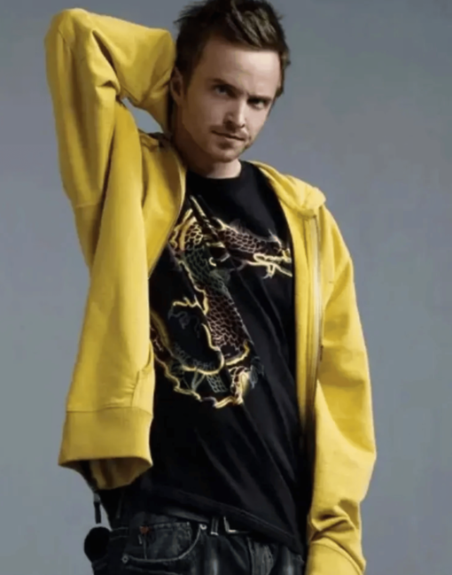 Aaron Paul Breaking Bad Yellow Hoodie - Image 3