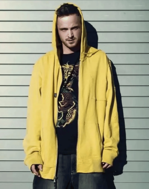 Aaron Paul Breaking Bad Yellow Hoodie - Image 2