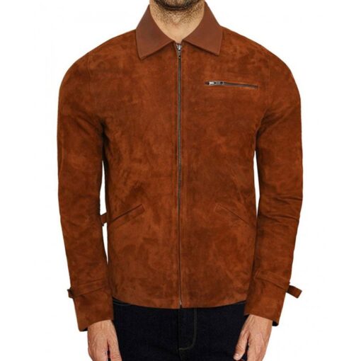 Allied Brad Pitt Max Vatan Leather Jacket