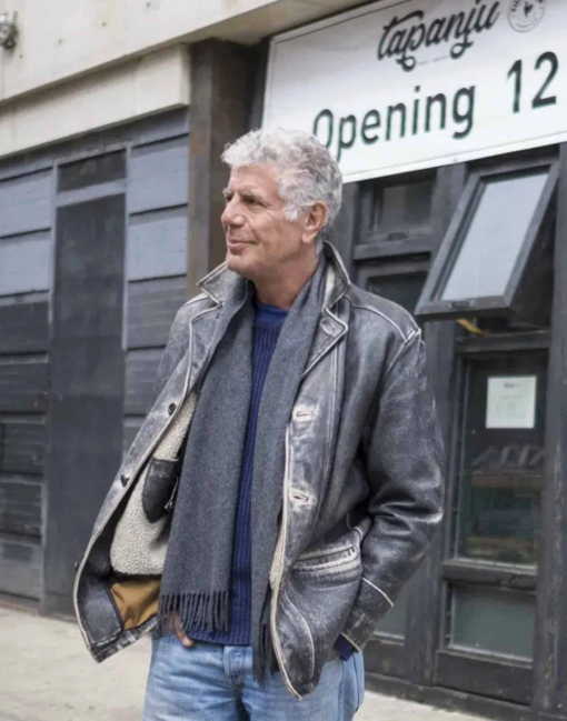 Anthony Bourdain Leather Jacket