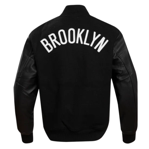 NBA BROOKLYN NETS CLASSIC WOOL MEN'S VARSITY JACKET
