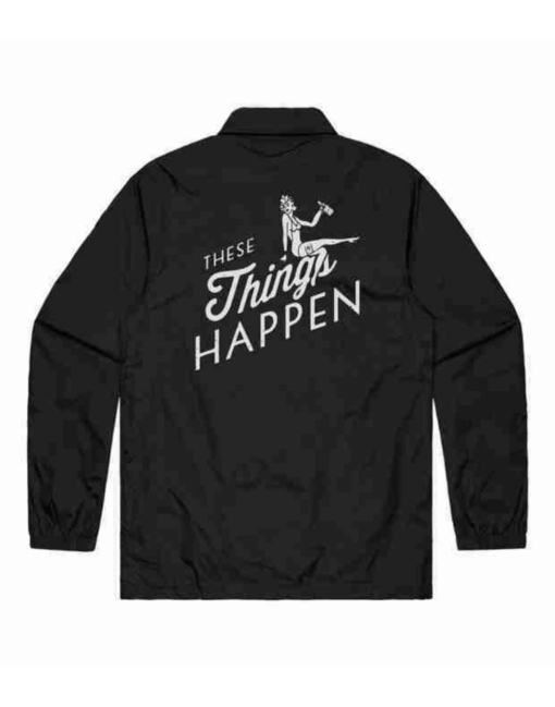 Black TTH Nylon Coach G-Eazy Jacket - Image 2