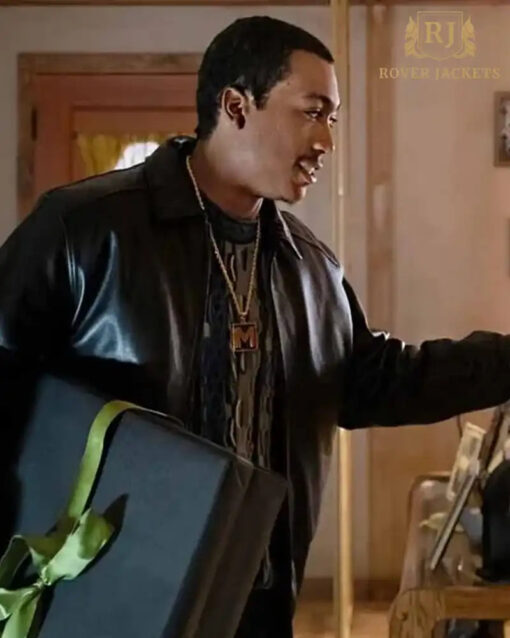 BMF Lil Meech Black Leather Jacket - Image 2