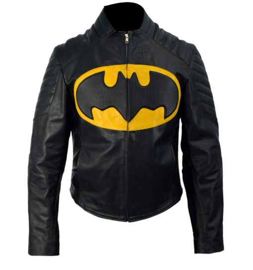 Batman Black Biker Faux Leather Jacket Lego - Image 2