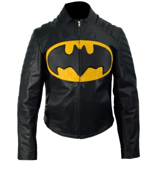 Batman Black Biker Faux Leather Jacket Lego - Image 2