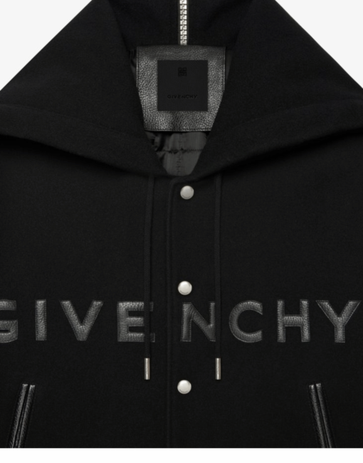 Black Classic Givenchy Letterman Jacket - Image 4