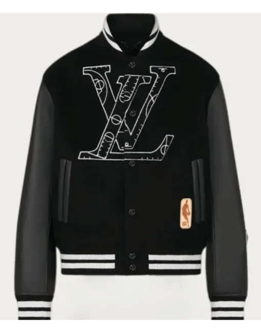 Black NBA Louis Vuitton Jacket - Image 3