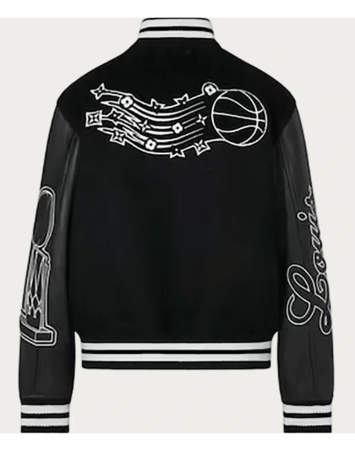 Black NBA Louis Vuitton Jacket - Image 2