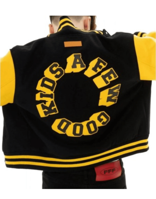 Embroidery A Few Good Kids Jacket Yellow & Black - Image 4