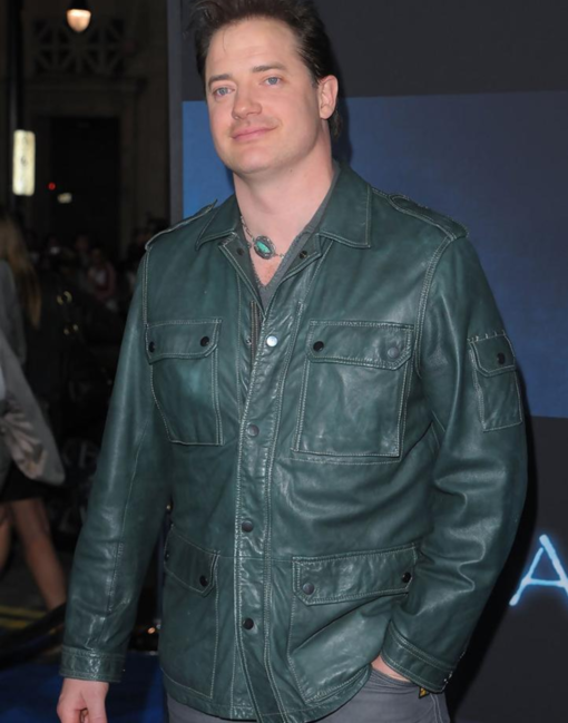 Brendan Fraser Avatar Premiere Leather Jacket
