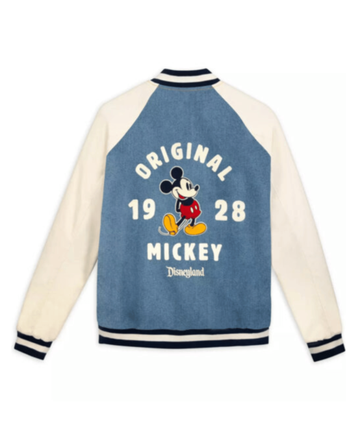 Mickey Mouse Varsity Jacket 1928 Blue And White - Image 2