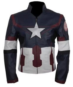 Captain America Avengers Age Of Ultron Faux Leather Jacket