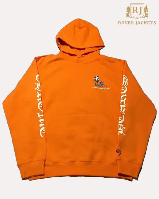 Chrome Hearts Matty Boy Link & Build Hoodie-orange - Image 2