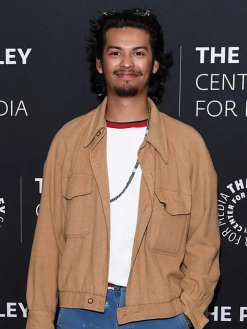 Xolo Maridueña Cobra Kai Event Brown Jacket