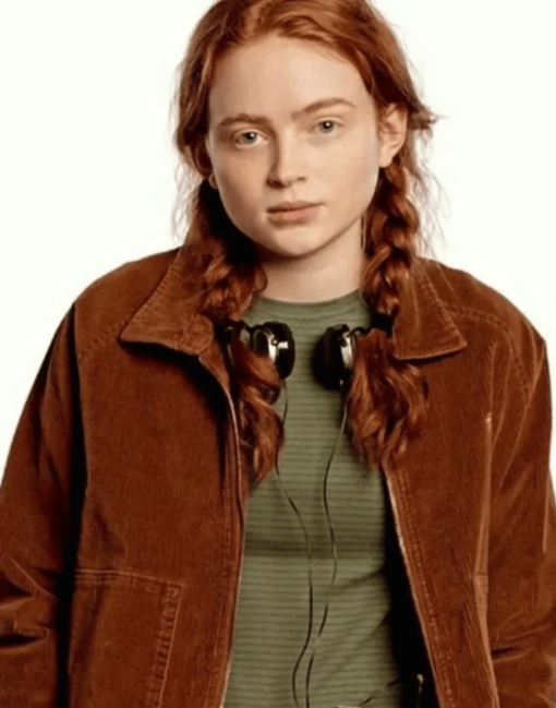 Stranger Things Season 4 Brown Corduroy Jacket - Image 4