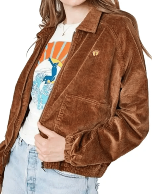 Stranger Things Season 4 Brown Corduroy Jacket
