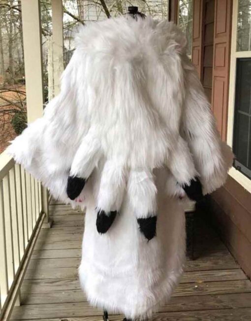 Once Upon a Time Cruella Deville White Fur Coat - Image 2